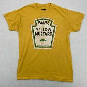 Heinz Yellow Mustard Adult T-Shirt Size  Classic Bottle Label Image